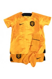 Nederland Babytruitje Thuis tenue Kind WK 2022 Korte Mouw (+ Korte broeken)